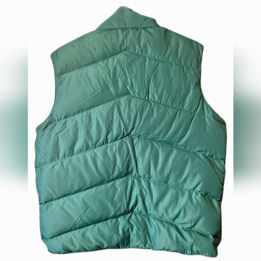 Vintage Camel Goose Down Green Puffer Vest Preppy Gorp Core Streetwear - Picture 4 of 5